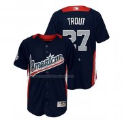 Maglia Baseball Bambino All Star 2018 Mike Trout Home Run Derby American League Blu