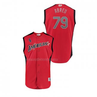 Maglia Baseball Bambino All Star 2019 Chicago White Sox Jose Abreu Player American League Rosso