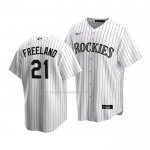 Maglia Baseball Bambino Colorado Rockies Kyle Freeland Replica Home 2020 Bianco