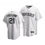 Maglia Baseball Bambino Colorado Rockies Kyle Freeland Replica Home 2020 Bianco