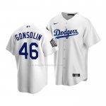 Maglia Baseball Bambino Los Angeles Dodgers Tony Gonsolin Home Replica 2020 Bianco