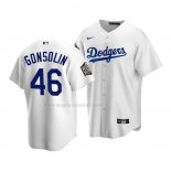 Maglia Baseball Bambino Los Angeles Dodgers Tony Gonsolin Home Replica 2020 Bianco