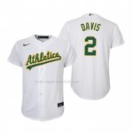 Maglia Baseball Bambino Oakland Athletics Khris Davis Replica Home Bianco