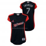 Maglia Baseball Donna All Star 2019 Atlanta Braves Dansby Swanson Workout National League Blu