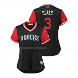 Maglia Baseball Donna Arizona Diamondbacks Daniel Descalso 2018 Llws Players Weekend Scals Nero