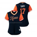 Maglia Baseball Donna Detroit Tigers Grayson Greiner 2018 Llws Players Weekend Gary Blu