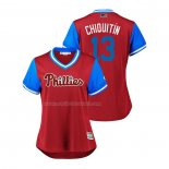Maglia Baseball Donna Philadelphia Phillies Asdrubal Cabrera 2018 Llws Players Weekend Chiquitin Scarlet