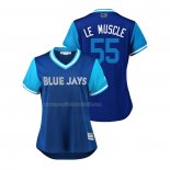 Maglia Baseball Donna Toronto Blue Jays Russell Martin 2018 Llws Players Weekend Le Muscle Blu