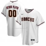 Maglia Baseball Uomo Arizona Diamondbacks Pick-A-Player Retired Roster Home Replica Bianco Maglia Baseball Uomo Arizona Diamondbacks Pick-A-Player Retired Roster Home Replica Bianco