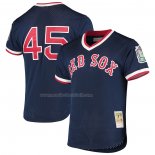 Maglia Baseball Uomo Boston Red Sox Pedro Martinez Mitchell & Ness 1999 Cooperstown Collection Mesh Batting Practice Blu