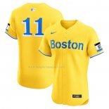 Maglia Baseball Uomo Boston Red Sox Rafael Devers City Connect Elite Oro
