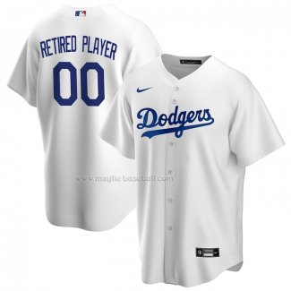 Maglia Baseball Uomo Los Angeles Dodgers Pick-A-Player Retired Roster Home Replica Bianco