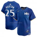 Maglia Baseball Uomo Minnesota Twins Byron Buxton 2024 City Connect Limited Blu