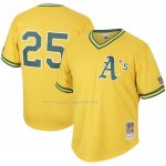 Maglia Baseball Uomo Oakland Athletics Mark Mcgwire Mitchell & Ness Cooperstown Collection Mesh Batting Practice Amarillo