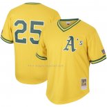 Maglia Baseball Uomo Oakland Athletics Mark Mcgwire Mitchell & Ness Cooperstown Collection Mesh Batting Practice Amarillo