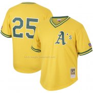 Maglia Baseball Uomo Oakland Athletics Mark Mcgwire Mitchell & Ness Cooperstown Collection Mesh Batting Practice Amarillo