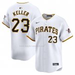 Maglia Baseball Uomo Pittsburgh Pirates Mitch Keller Home Limited Bianco