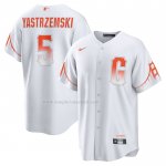 Maglia Baseball Uomo San Francisco Giants Mike Yastrzemski 2021 City Connect Replica Bianco