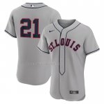Maglia Baseball Uomo St. Louis Cardinals Lars Nootbaar 2024 Rickwood Classic Autentico Grigio
