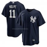 Maglia Baseball Uomo New York Yankees Anthony Volpe Big Tall Alternato Replica Nero