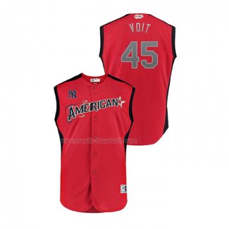 Maglia Baseball Bambino All Star 2019 New York Yankees Luke Voit Player American League Rosso
