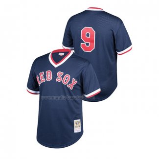 Maglia Baseball Bambino Boston Red Sox Ted Williams Cooperstown Collection Mesh Batting Practice Blu