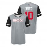 Maglia Baseball Bambino Chicago White Sox Yoan Moncada 2018 Llws Players Weekend Yoyo Grigio