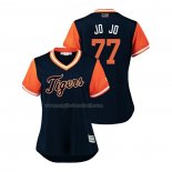 Maglia Baseball Donna Detroit Tigers Joe Jimenez 2018 Llws Players Weekend Jo Jo Blu