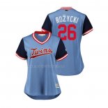 Maglia Baseball Donna Minnesota Twins Max Kepler 2018 Llws Players Weekend Rozycki Blu
