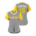 Maglia Baseball Donna Pittsburgh Pirates Colin Moran 2018 Llws Players Weekend Redbeard Grigio