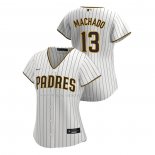 Maglia Baseball Donna San Diego Padres Manny Machado Replica Home 2020 Bianco