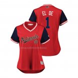 Maglia Baseball Donna Washington Nationals Wilmer Difo 2018 Llws Players Weekend El de Rosso
