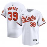 Maglia Baseball Uomo Baltimore Orioles Corbin Burnes Home Limited Bianco