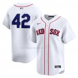 Maglia Baseball Uomo Boston Red Sox 2024 Jackie Robinson Day Home Limited Bianco