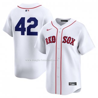Maglia Baseball Uomo Boston Red Sox 2024 Jackie Robinson Day Home Limited Bianco