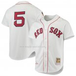 Maglia Baseball Uomo Boston Red Sox Nomar Garciaparra Mitchell & Ness 1997 Cooperstown Collection Autentico Bianco