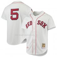 Maglia Baseball Uomo Boston Red Sox Nomar Garciaparra Mitchell & Ness 1997 Cooperstown Collection Autentico Bianco