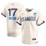 Maglia Baseball Uomo Los Angeles Dodgers Shohei Ohtani 2024 City Connect Limited Crema