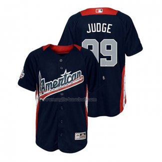 Maglia Baseball Bambino All Star 2018 Aaron Judge Home Run Derby American League Blu