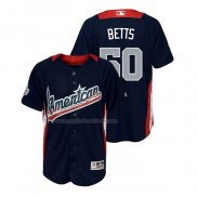 Maglia Baseball Bambino All Star 2018 Mookie Betts Home Run Derby American League Blu