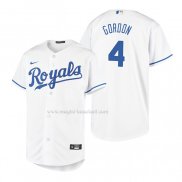 Maglia Baseball Bambino Kansas City Royals Alex Gordon Replica Home Bianco