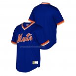 Maglia Baseball Bambino New York Mets Cooperstown Collection Mesh Wordmark V-neck Blu