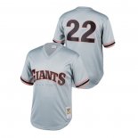 Maglia Baseball Bambino San Francisco Giants Will Clark Cooperstown Collection Mesh Batting Practice Grigio