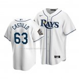 Maglia Baseball Bambino Tampa Bay Rays Diego Castillo Home Replica 2020 Bianco
