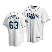 Maglia Baseball Bambino Tampa Bay Rays Diego Castillo Home Replica 2020 Bianco