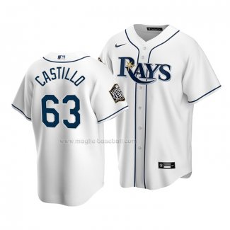 Maglia Baseball Bambino Tampa Bay Rays Diego Castillo Home Replica 2020 Bianco