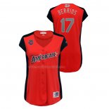 Maglia Baseball Donna All Star 2019 Minnesota Twins Jose Berrios Workout American League Rosso