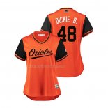 Maglia Baseball Donna Baltimore Orioles Richard Bleier 2018 Llws Players Weekend Dickie B. Arancione