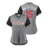 Maglia Baseball Donna Chicago White Sox Adam Engel 2018 Llws Players Weekend Man of Steal Grigio