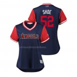 Maglia Baseball Donna Los Angeles Angels Matt Shoemaker 2018 Llws Players Weekend Shoe Blu